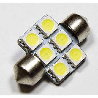 LED Auto Žiarovka - C5W - 31mm - 6xSMD5050 - 1 ks