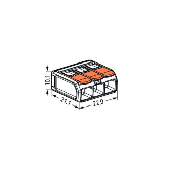 Konektor WAGO 3x 0,5-6 mm 221-613