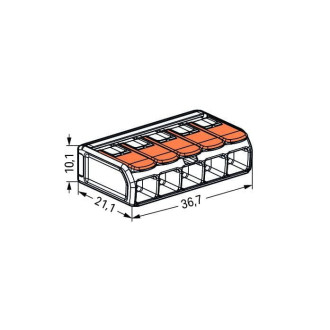 Konektor WAGO 5x 0,5-6 mm 221-615