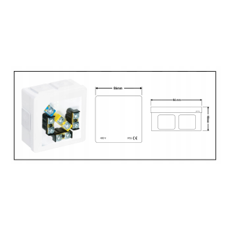 Hermetický box 86x86x40 IP55 400V