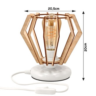 Stolová lampa LED 1xE27 WOOD BRILLIANT