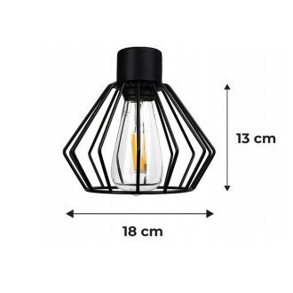 Závesná lampa DRON 4xE27 - METAL BRILLIANT