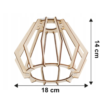 Stropné závesné svietidlo 3xE27 DIAMOND WOOD