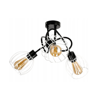 LED stropné svietidlo LOFT LIGHT - 3xE27 - DRUCE BALL WHITE