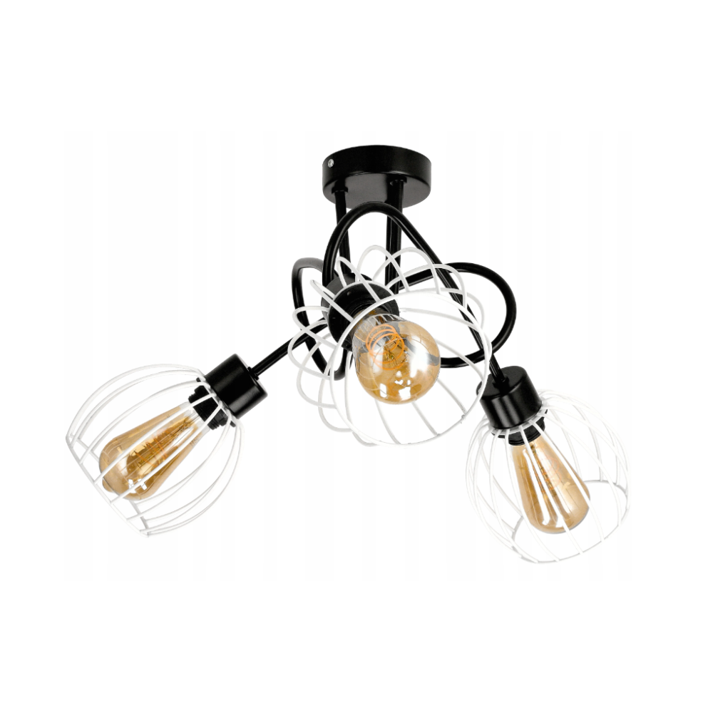 LED stropné svietidlo LOFT LIGHT - 3xE27 - DRUCE BALL WHITE