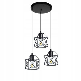 Svietidlo LAMPA LOFT BRYLANT 3xE27 black