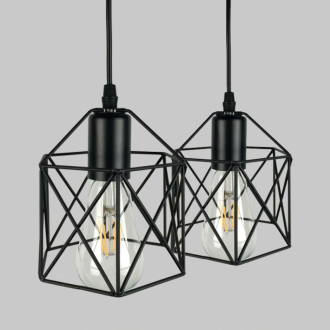 Svietidlo LAMPA LOFT BRYLANT 3xE27 black