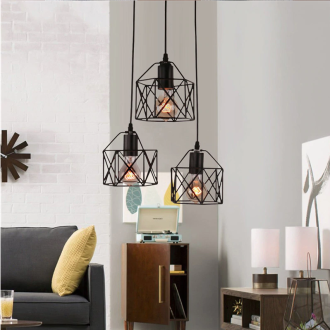 Svietidlo LAMPA LOFT BRYLANT 3xE27 black