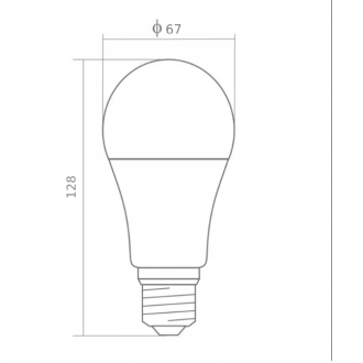 LED žiarovka - E27 - A80 - 20W - 1800Lm - studená biela