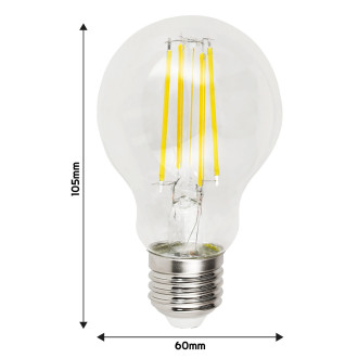 LED žiarovka E27 A60 8W neutrálna biela