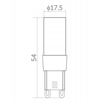 LED žiarovka - G9 - 5W - studená biela