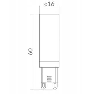 LED žiarovka - G9 - 7W - studená biela