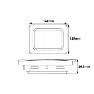 LED reflektor IVO-2 30W - neutrálna biela