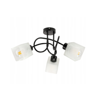 LED stropná lampa LOFT - 3xE27 - CUBE WHITE