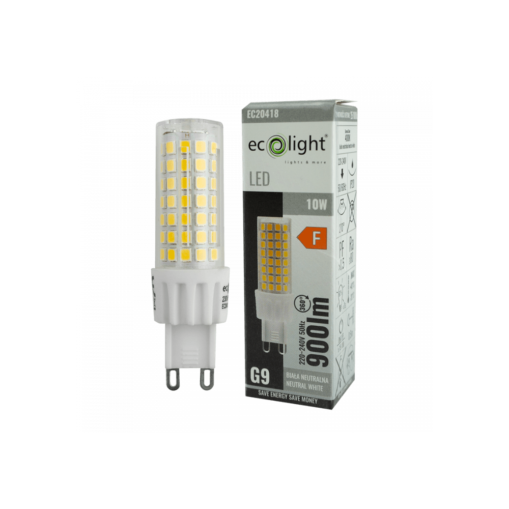 LED žiarovka G9 - 10W - neutrálna biela