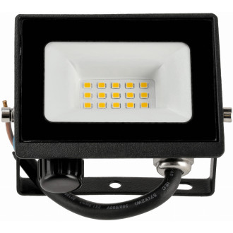 LED reflektor 10W - 2v1 - PIR - studená biela