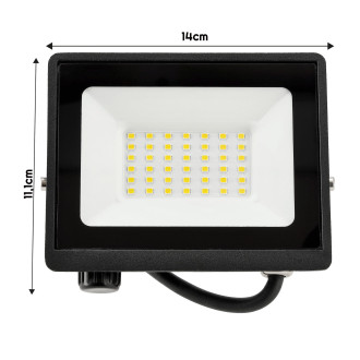 LED reflektor 2v1 - 30W - studená biela