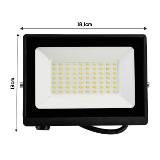 LED reflektor 50W - PIR - 2v1 - neutrálna biela