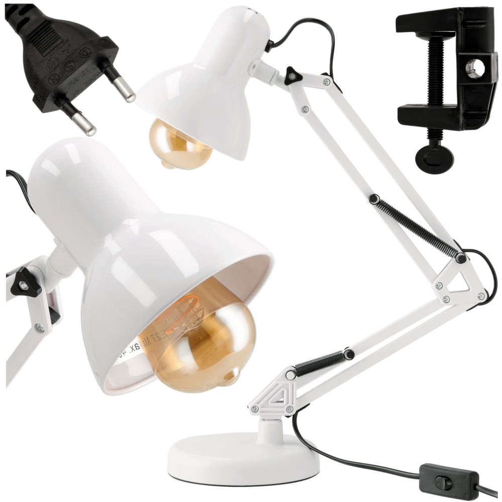 Stolná LED lampa 1xE27 biela