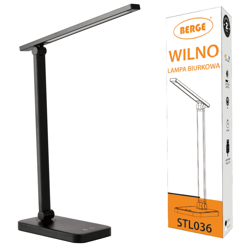 Stolná LED lampa 5W WILNO čierna