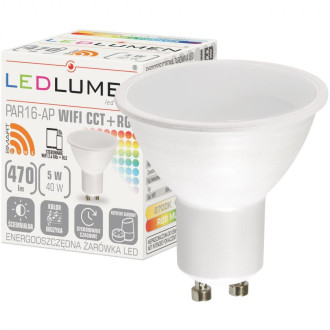 LED žiarovka 5W CCT+RGB  WIFI TUYA SMART GU10