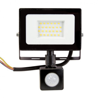 20W LED reflektor + PIR IP44 NW