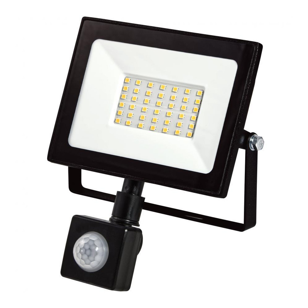 30W LED reflektor + PIR IP44 NW