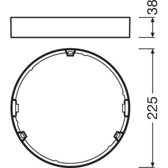 Rámček na povrchovú montáž pre svietidlá DOWNLIGHT Slim DN210 LEDVANCE