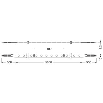 LED pásik 24V 67W 300LED RGB 10mm 5m Ledvance