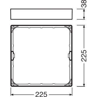 Rámček na povrchovú montáž pre svietidlá DOWNLIGHT Slim SQ210 LEDVANCE