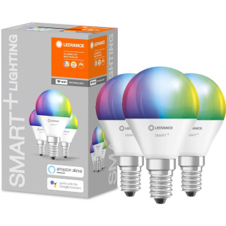 3PAK LED žiarovka E14 P45 5W 470lm CCT RGB LEDVANCE SMART+ WiFi Stmievateľná