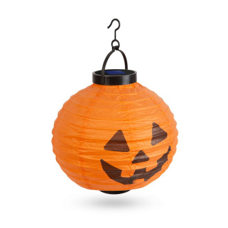 Halloweensky solárny lampión - tekvica - ⌀20 cm