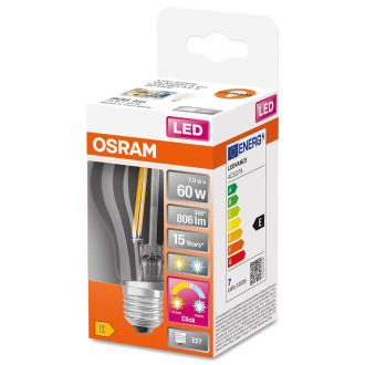 Žiarovka LED A60 E27 7W 2700K/4000K 806lm OSRAM STAR A&R