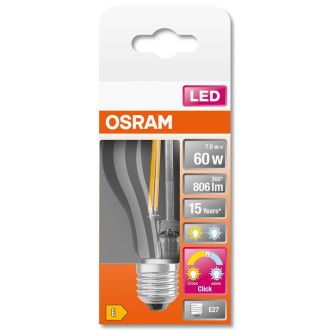 Žiarovka LED A60 E27 7W 2700K/4000K 806lm OSRAM STAR A&R