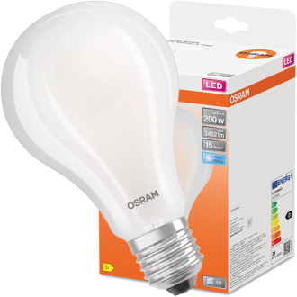 LED žiarovka E27 A60 24W  200W 3452lm 4000K Neutrálne 300° vlákno OSRAM STAR