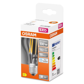 LED žiarovka E27 A60 11W  100W 1521lm 6500K Cold 300° Filament OSRAM STAR