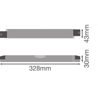 Napájací zdroj s pevným napätím pre LED pásky 200/220-240/24 IP20 Driver Superior Ledvance