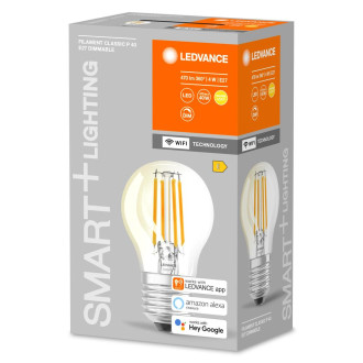 LED žiarovka E27 P40 4W  40W 2700K Warm 470lm 300° Filament LEDVANCE SMART+ WIFI Dimmable