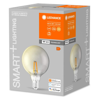 LED žiarovka E27 G125 6W  44W 2500K Warm 540lm 300° Filament LEDVANCE SMART+ WIFI Dimmable