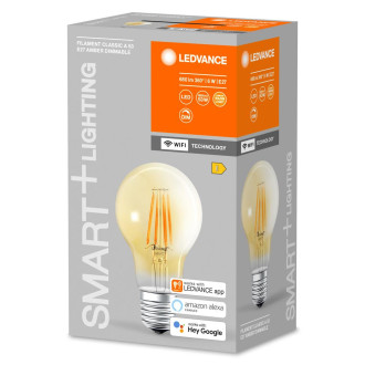 LED žiarovka E27 A60 6W  53W 2400K Warm 680lm 300° Filament LEDVANCE SMART+ WIFI Dimmable