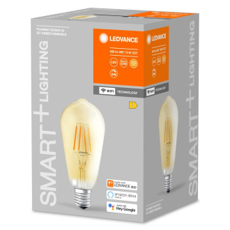 LED žiarovka E27 ST64 6W  53W 2400K Warm 680lm 300° Filament LEDVANCE SMART+ WIFI Dimmable