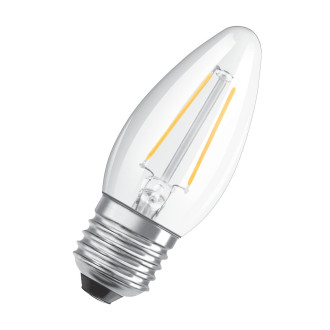 LED žiarovka E27 B35 4,8W  40W 470lm 2700K Warm 300° Filament OSRAM SUPERSTAR Dimmable