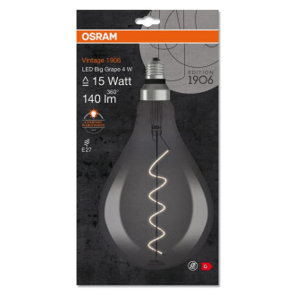 LED žiarovka E27 A60 4W  15W 140lm 1800K Warm 330° Filament OSRAM Vintage 1906