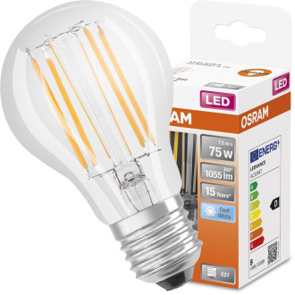 LED žiarovka E27 A60 7,5W  75W 1055lm 4000K Neutrálne 300° vlákno OSRAM STAR