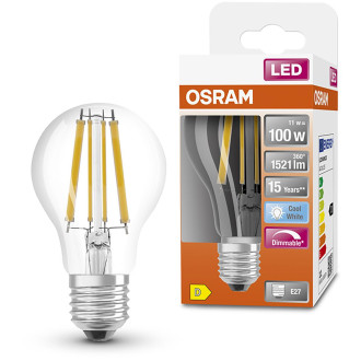 LED žiarovka E27 A60 12W  100W 1521lm 4000K Neutrálne 320° Stmievateľné vlákno OSRAM SUPERSTAR