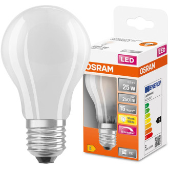 LED žiarovka E27 A60 2,2W  25W 250lm 2700K Warm 300° Filament Stmievateľná OSRAM SUPER STAR