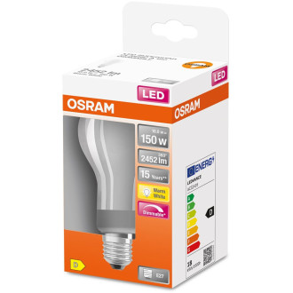 LED žiarovka E27 A60 18W  150W 2452lm 2700K Warm 330° Filament Stmievateľná OSRAM SUPER STAR