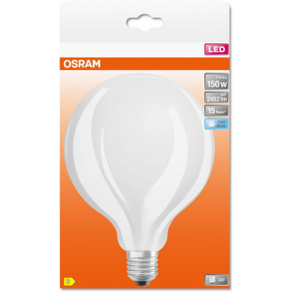 LED žiarovka E27 G125 17W  150W 2542lm 4000K Neutrálne 320° vlákno OSRAM STAR