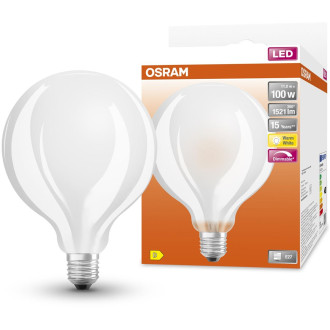 LED žiarovka E27 G95 11W  100W 1521lm 2700K Warm 300° Filament Dimmable OSRAM SUPER STAR