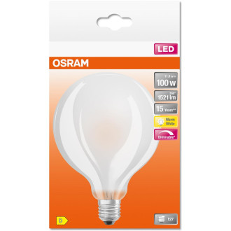 LED žiarovka E27 G95 11W  100W 1521lm 2700K Warm 300° Filament Dimmable OSRAM SUPER STAR